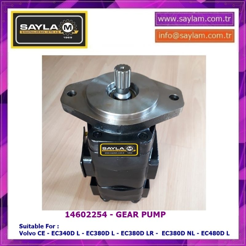 Gear Pump 14602254 - for Volvo EC480D L - EC380D L - EC380D LR - EC340D L